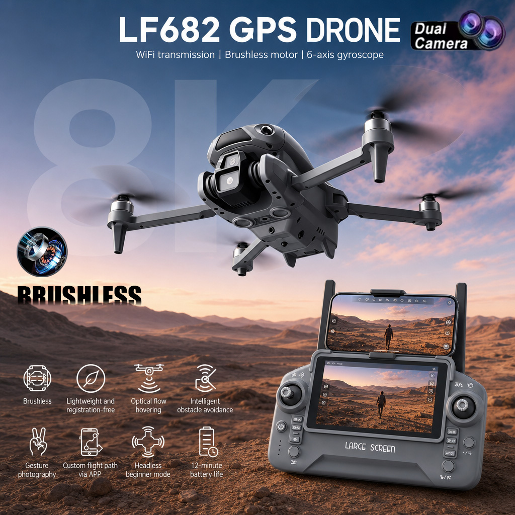 Drone Rc Explorer - New LF682 Drone 8K Dual Camera
