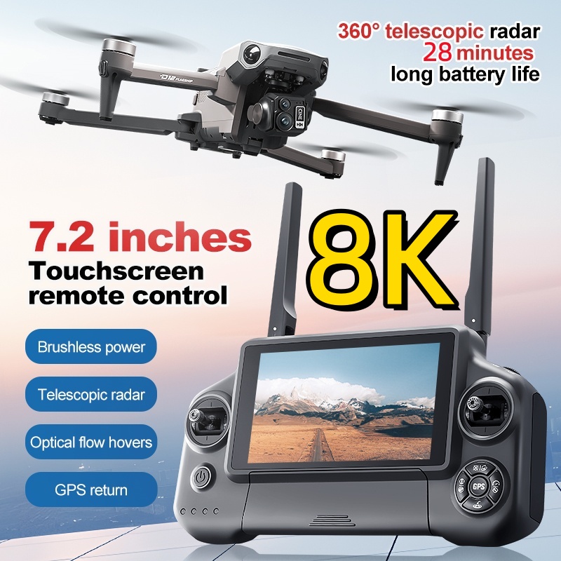 8K 3 Axis Gimbal Brushless 7.2 - огляд і ціна Drone App Rc Fpv