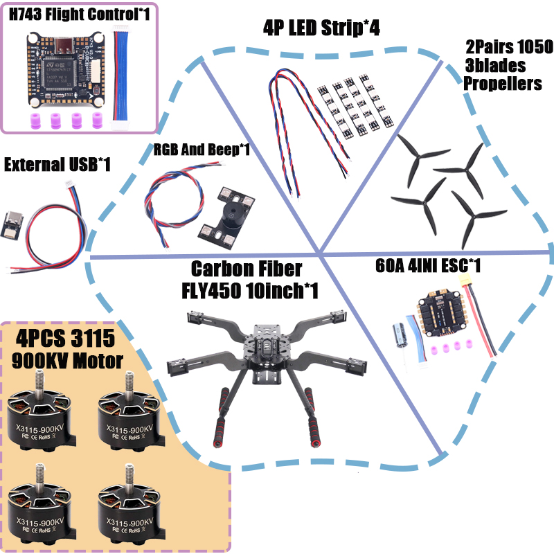 B-CUBE Open Source New Smart D - огляд і ціна Heavy Lift Drone Frame