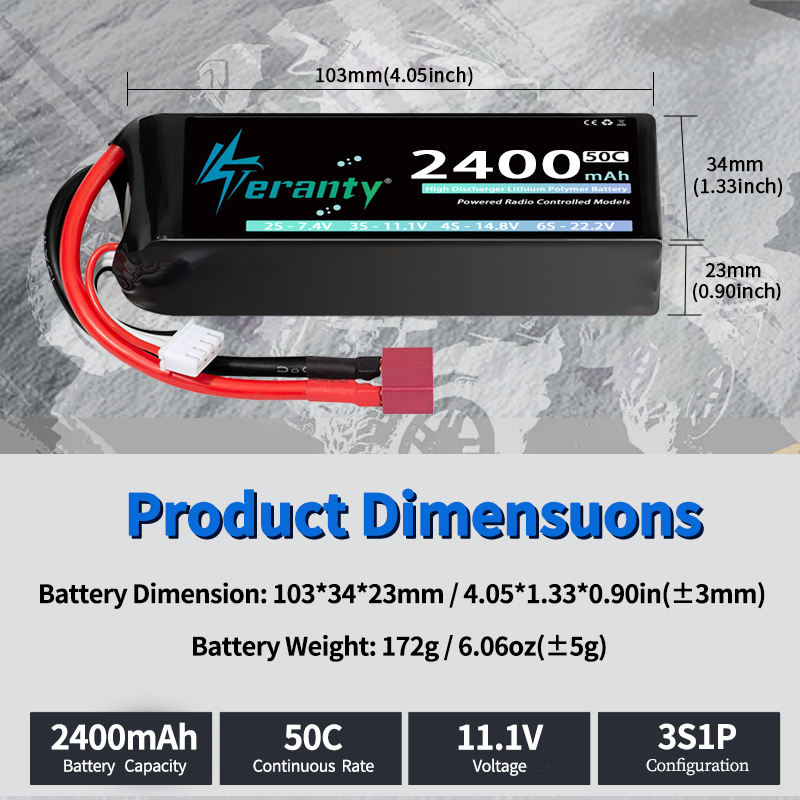 TERANTY 3S 2200/2400/2600mAh L - огляд і ціна Drone Rc Boat