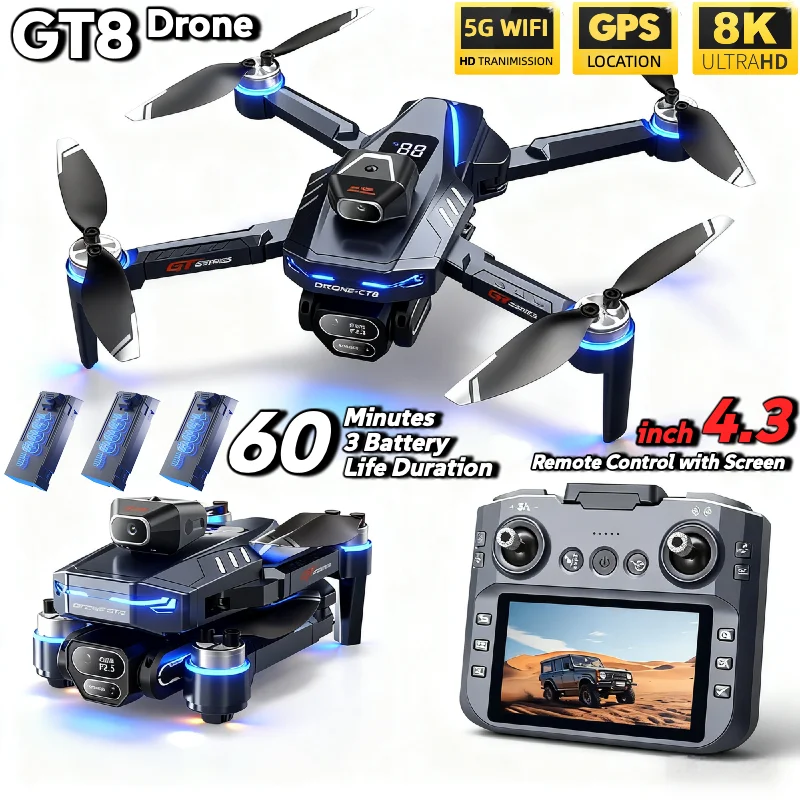 HOT For LSRC GT8 Drone 4K Prof - огляд і ціна Drone Rc Folding