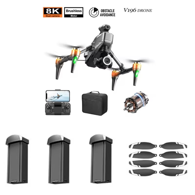 V196 Brushless 8K  Obstacle Av - огляд і ціна Drone V196 Rc