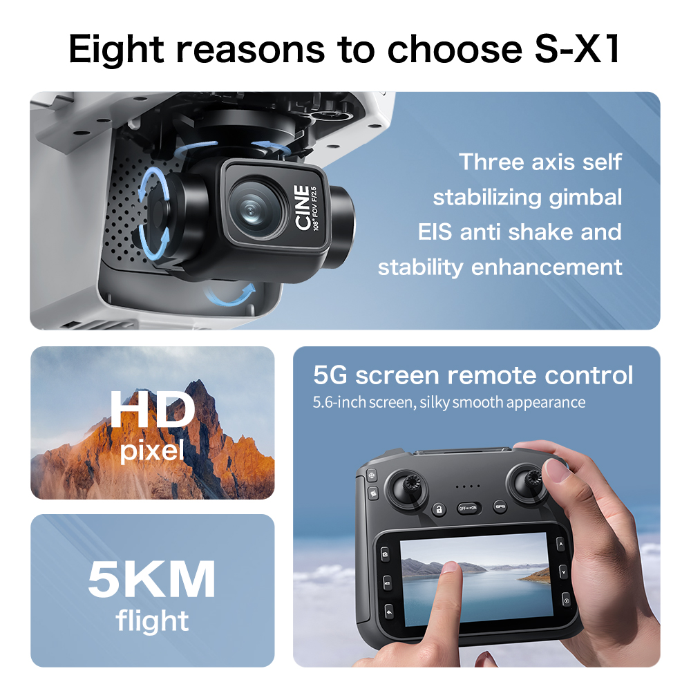 Original S-X1 Drone 8K HD Prof - огляд і ціна Drone Rc Explorer