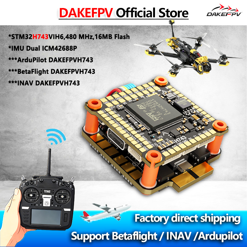 DAKEFPV H743 FC 6S 55A 8S 70A  - огляд і ціна Heavy Lift Drone Frame