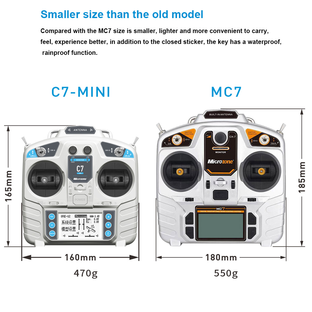 MicroZone MC7 Controller C7 MI - огляд і ціна Drone Helicopter Rc