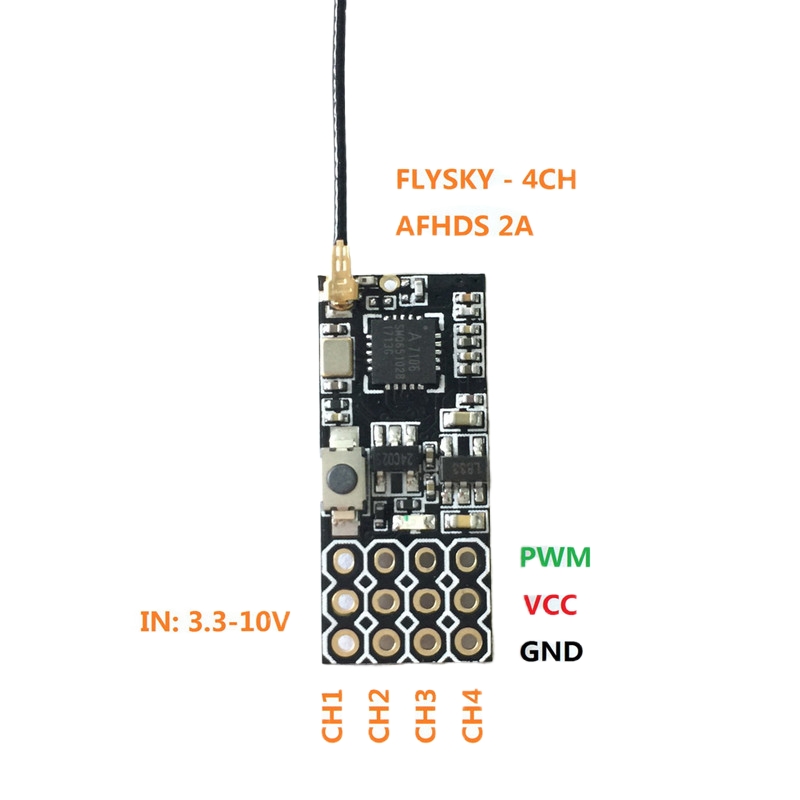 Flysky FS2A Mini Receiver 4CH  - огляд і ціна Drone Helicopter Rc