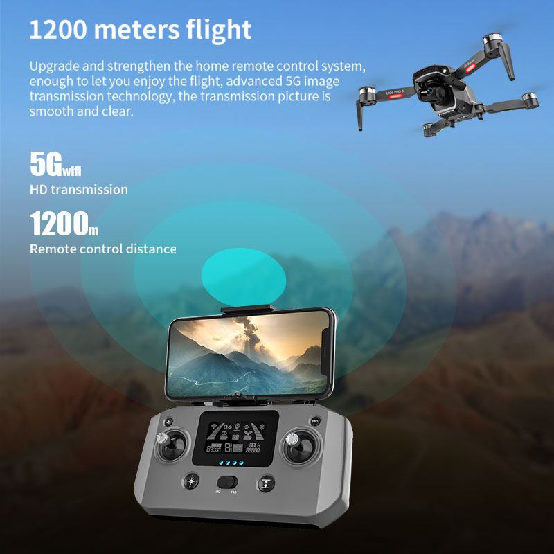 L106 Pro 3 Drone 5G WIFI FPV F - огляд і ціна Drone Rc Pro 2
