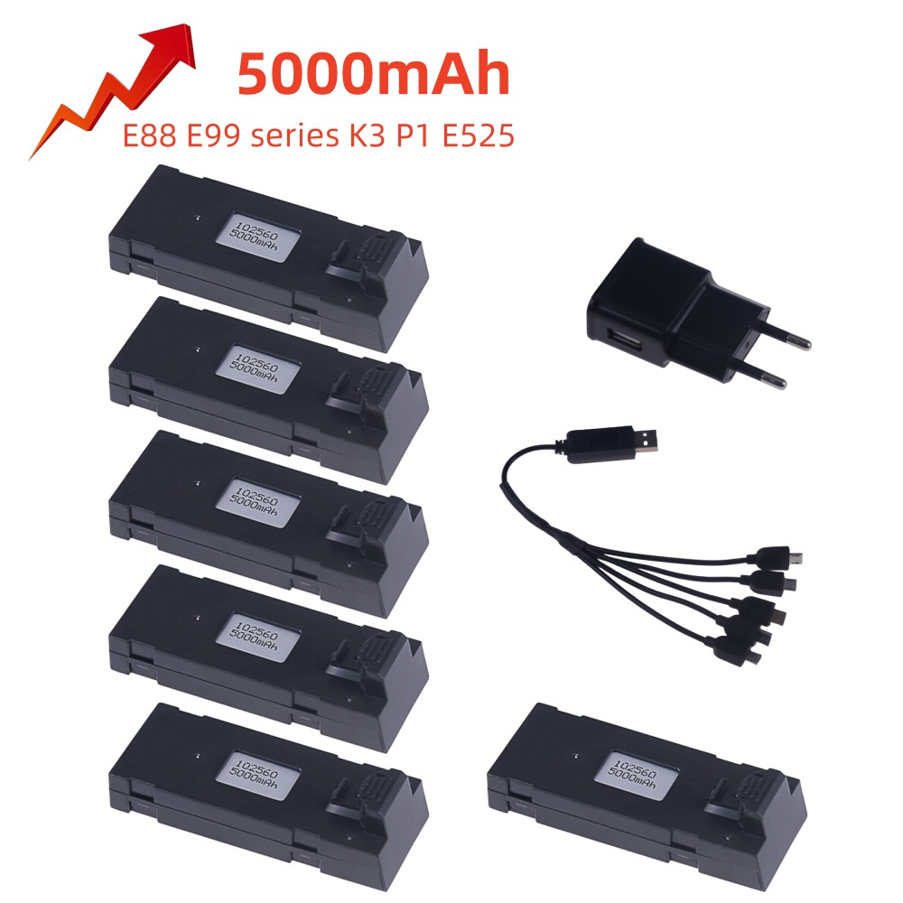 3.7V 5000Mah RC Drone Battery  - огляд і ціна Drone Rc E99 Pro