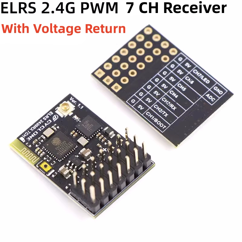 ELRS 2.4G PWM 7CH 6CH CRSF Rec - огляд і ціна Drone Helicopter Rc