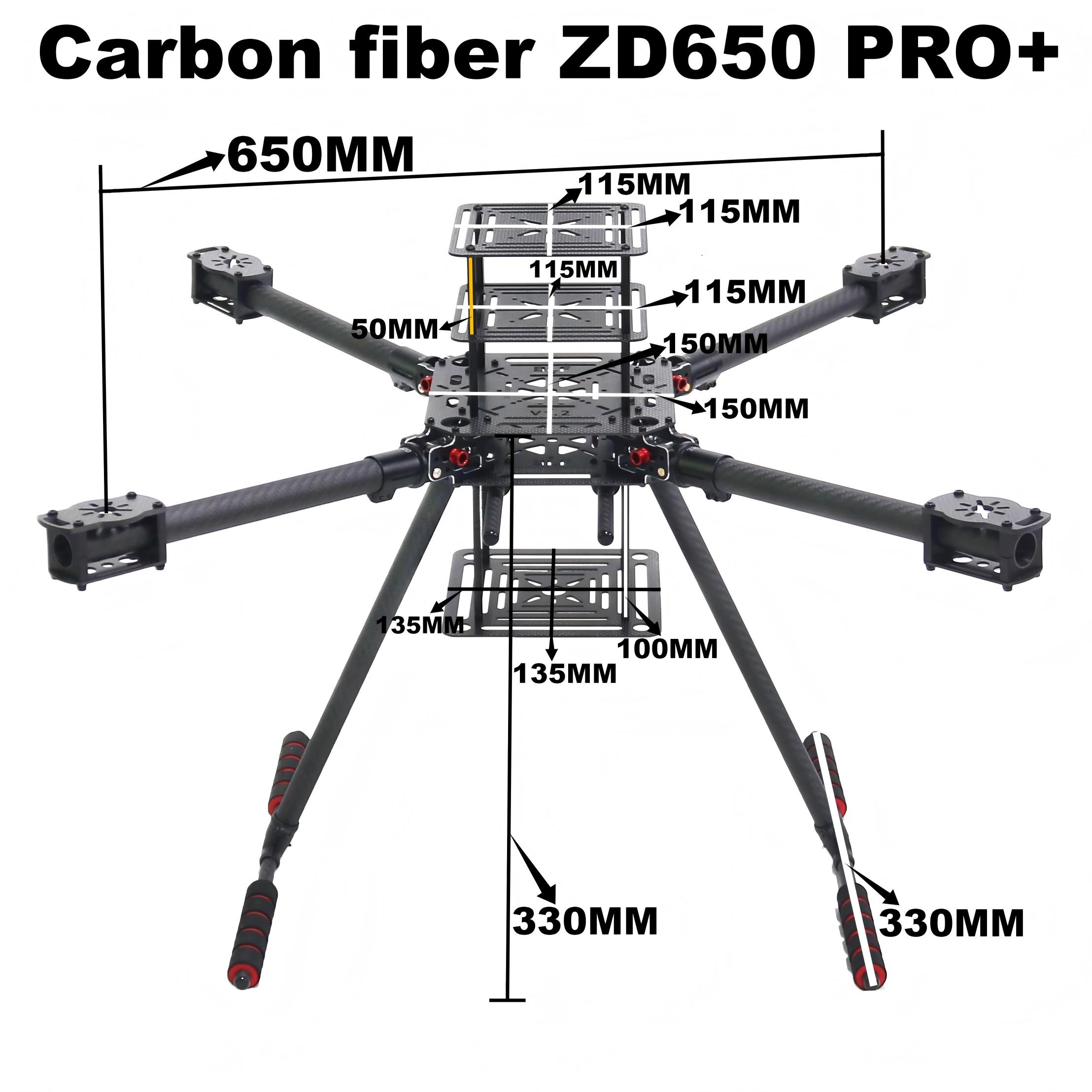 RCtoSky ZD650 PRO+ 650mm Ardup - огляд і ціна Heavy Lift Drone Frame