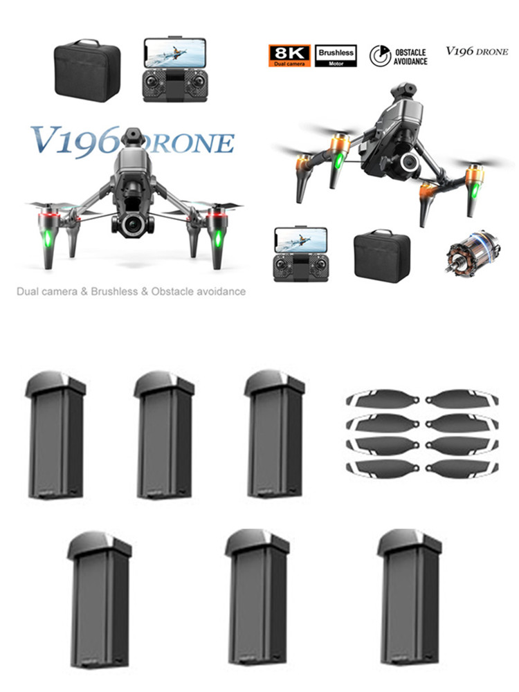 V196 Brushless RC Drone 3.7V 1 - огляд і ціна Drone V196 Rc