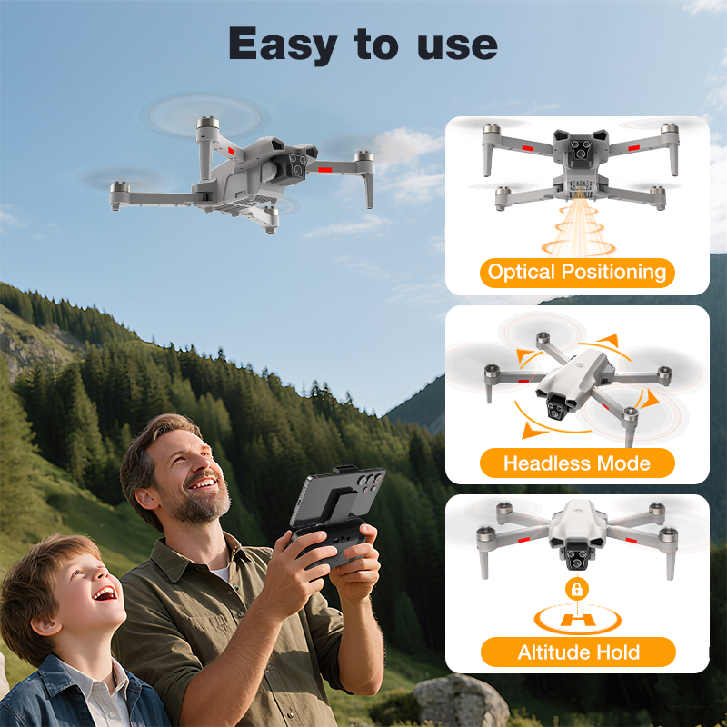 NEW Hot L017 Pro Drone Brushle - огляд і ціна Drone Rc Pro 2