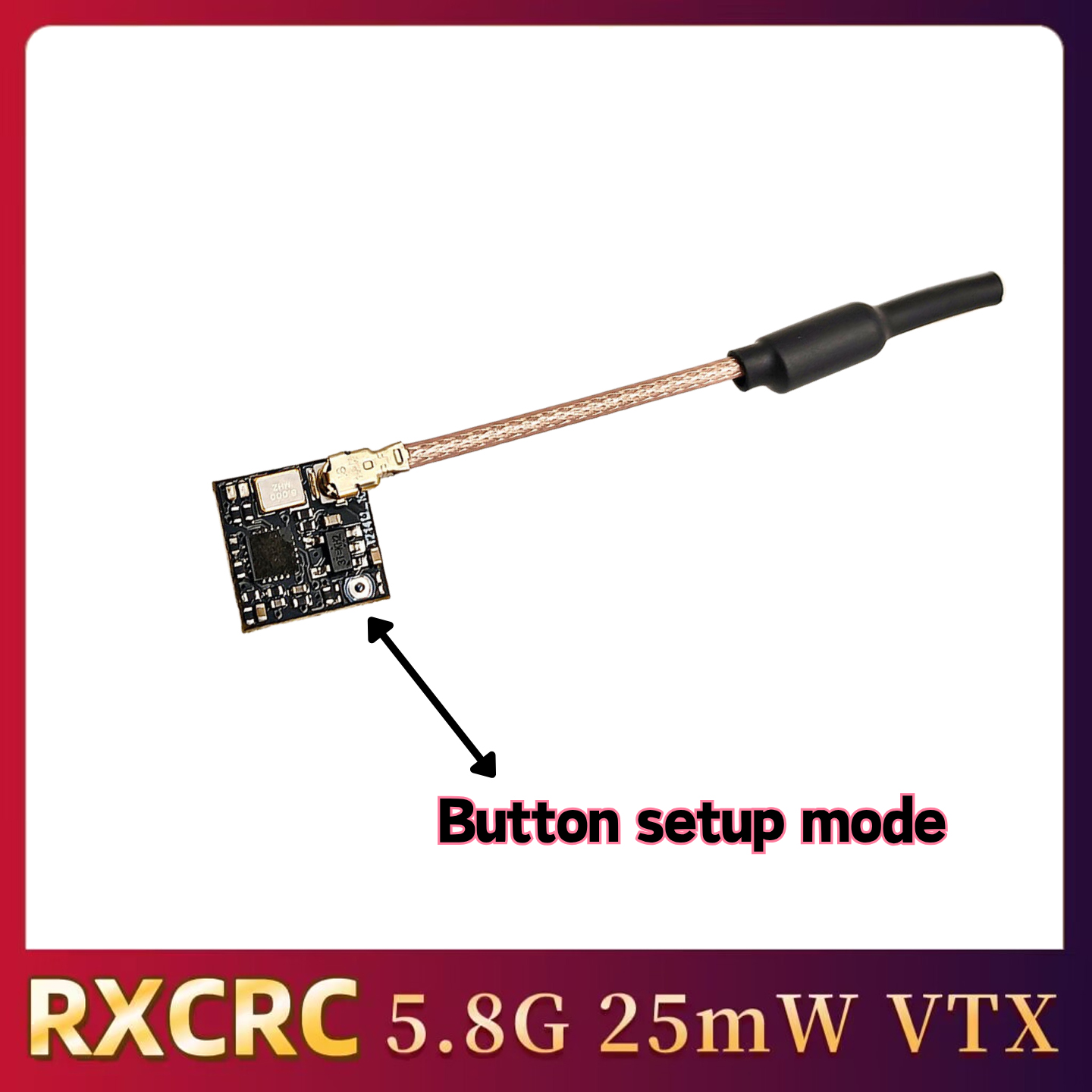 RXCRC 5.8GHz 48CH FPV 25mW Ana - огляд і ціна Drone Rc Controller