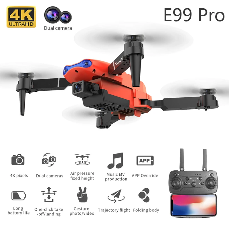 4K 5G WIFI FPV E99Pro Foldable - огляд і ціна Drone Rc E99 Pro