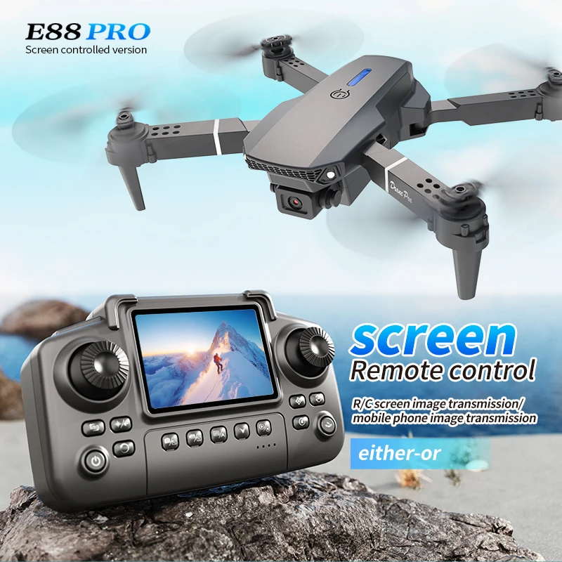 E88 PRO Drone with screen 4K H - огляд і ціна Drone E88 Rc Quadcopter