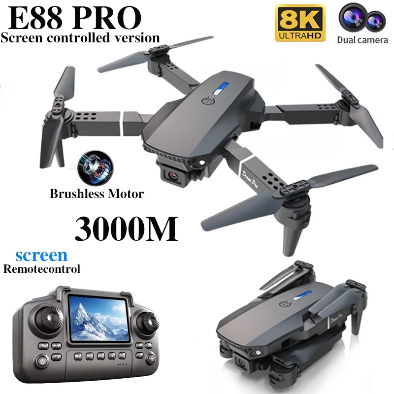 E88 PRO Drone with screen 4K H - огляд і ціна Drone E88 Rc Quadcopter